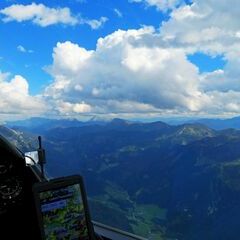 Flugwegposition um 13:40:43: Aufgenommen in der Nähe von Johnsbach, 8912 Johnsbach, Österreich in 2153 Meter